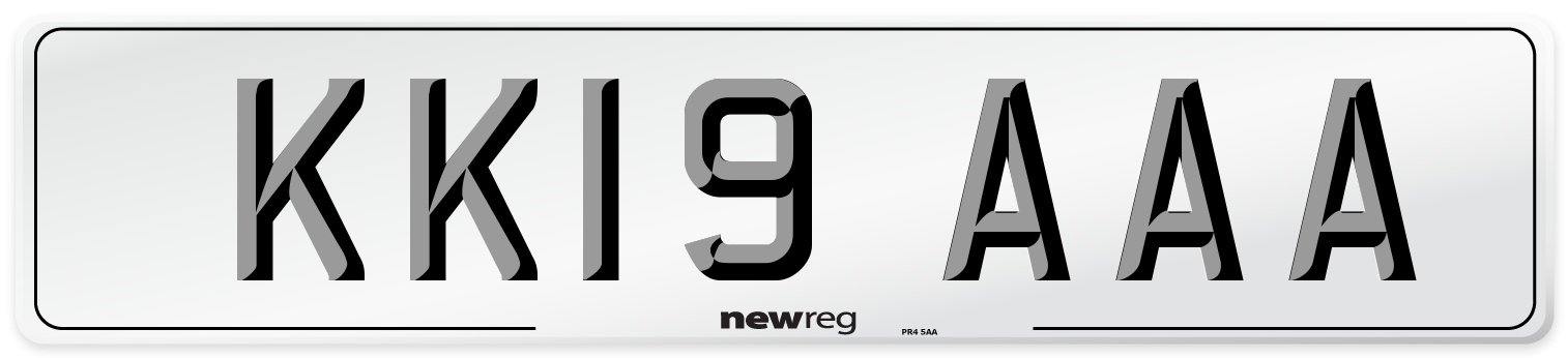 KK19 AAA Number Plate from New Reg
